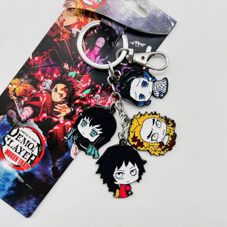 Demon Slayer Kimets anime cartoon keychain bag pendant 714