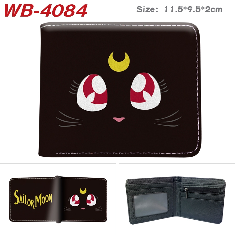 sailormoon Full color pu leather half fold short wallet wallet 11.5X9.5X2CM WB-4084A