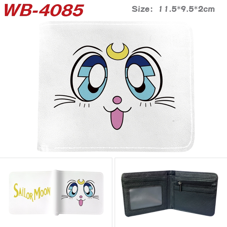 sailormoon Full color pu leather half fold short wallet wallet 11.5X9.5X2CM WB-4085A