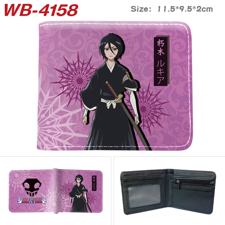 Bleach Full color pu leather half fold short wallet wallet 11.5X9.5X2CM WB-4158A