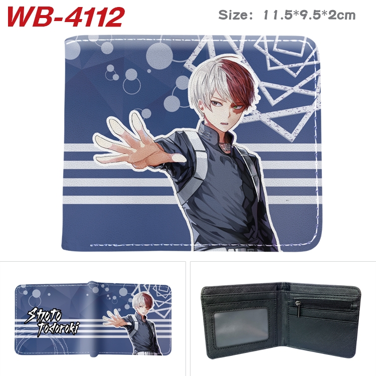 My Hero Academia Full color pu leather half fold short wallet wallet 11.5X9.5X2CM WB-4112A