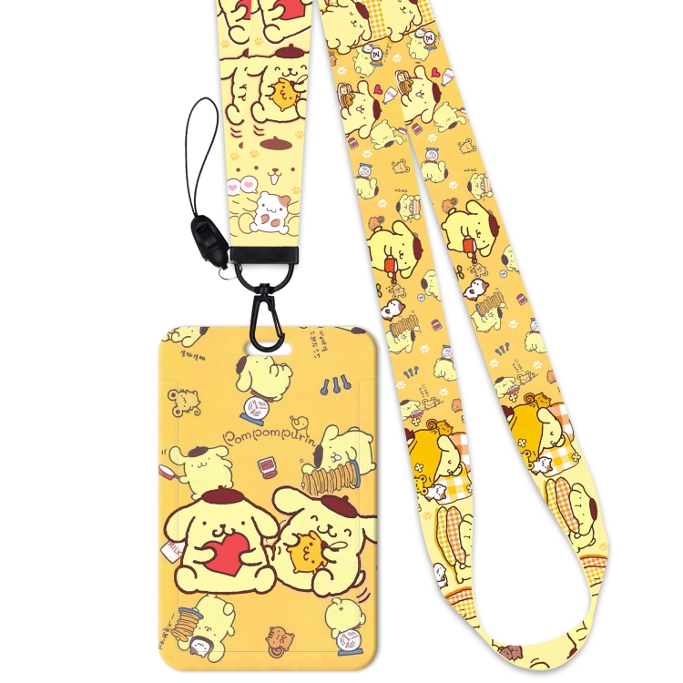 Pudding dog Anime Long Strap   Card Sleeve 2-Piece Set price for 2 pcs