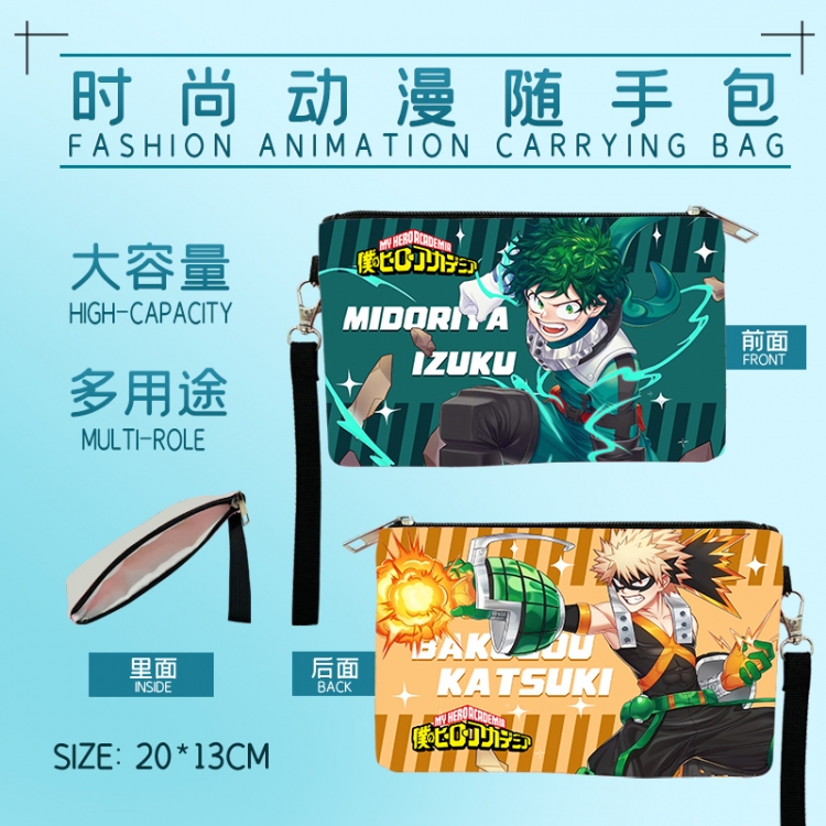 My Hero Academia Fashion Anime Large Capacity Handbag Cosmetic Bag Pencil Case 20x13cm