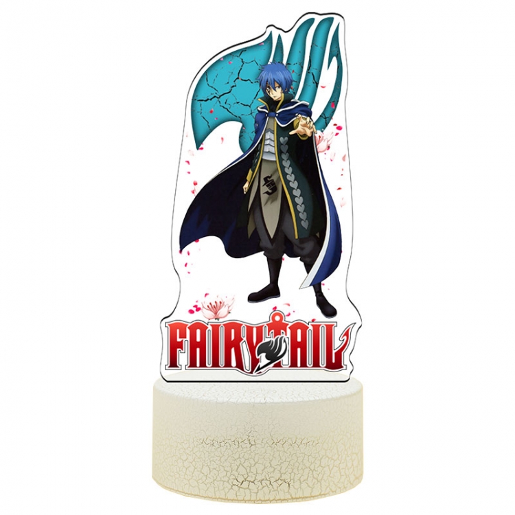 Fairy tail Acrylic Night Light 16 Color-changing Remote Control USB Interface Box Set 19X7X4CM white cracked base