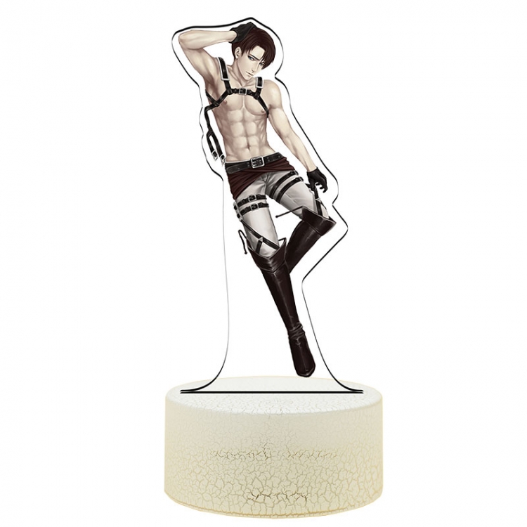 Shingeki no Kyojin special edition Acrylic Night Light 16 Color-changing USB Interface Box Set 19X7X4CM white base