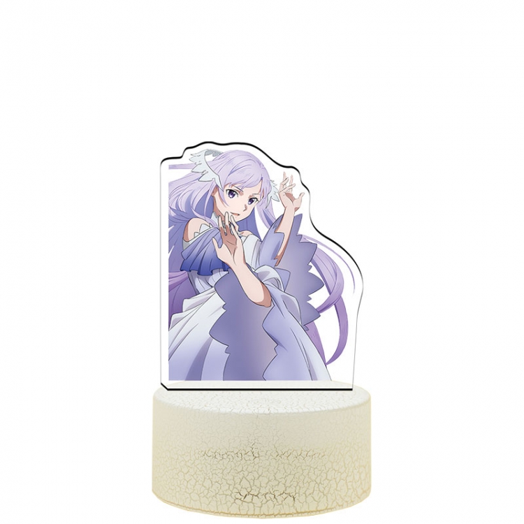 Sword Art Online Acrylic night light 16 kinds of color changing USB interface box 14X7X4CM white base