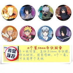 Naruto Anime round Badge cloth...