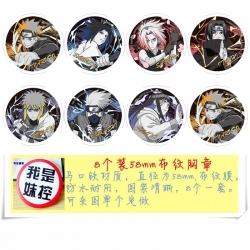 Naruto Anime round Badge cloth...