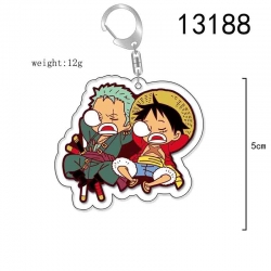 One Piece Anime Acrylic Keycha...