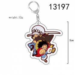 One Piece Anime Acrylic Keycha...