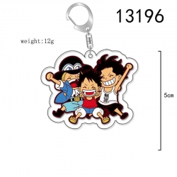 One Piece Anime Acrylic Keycha...