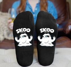 SK∞ Anime Knitted Print Socks ...