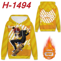 SK∞ anime thickened hooded pul...