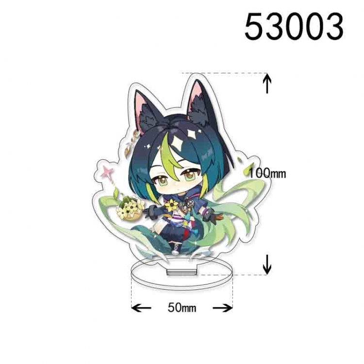 Genshin Impact Anime character acrylic Standing Plates  Keychain 10cm 53003