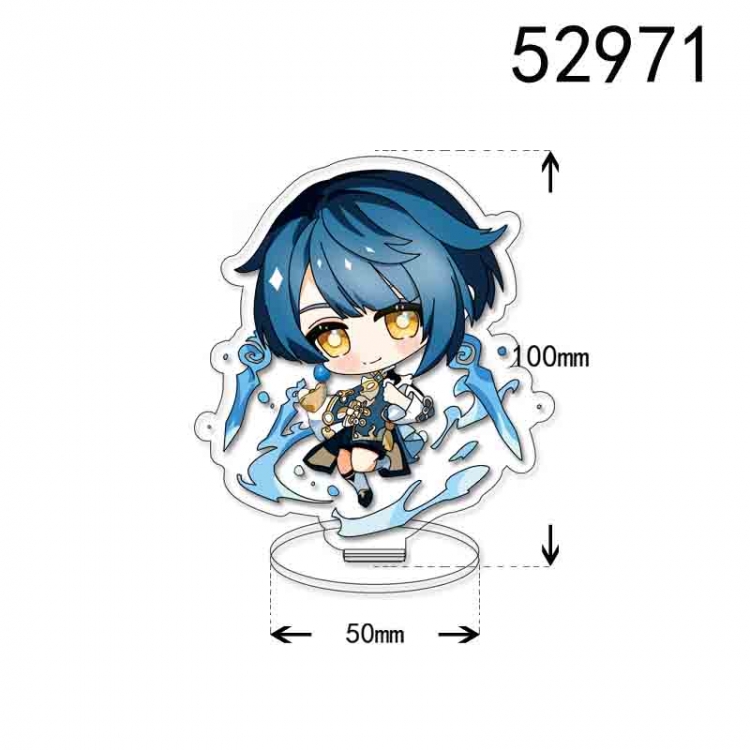 Genshin Impact Anime character acrylic Standing Plates  Keychain 10cm 52971