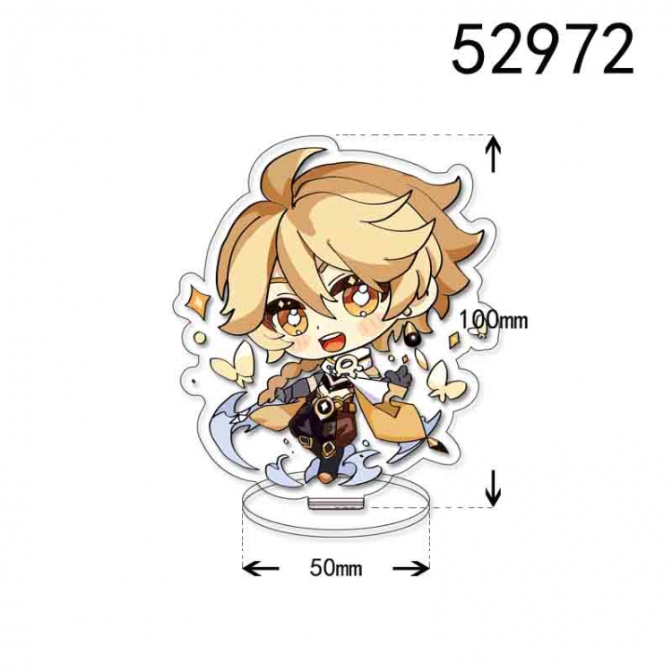 Genshin Impact Anime character acrylic Standing Plates  Keychain 10cm 52972