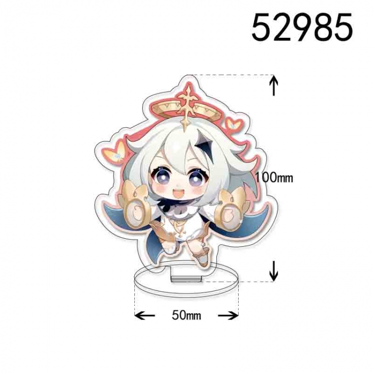 Genshin Impact Anime character acrylic Standing Plates  Keychain 10cm 52985