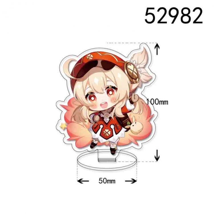 Genshin Impact Anime character acrylic Standing Plates  Keychain 10cm  52982