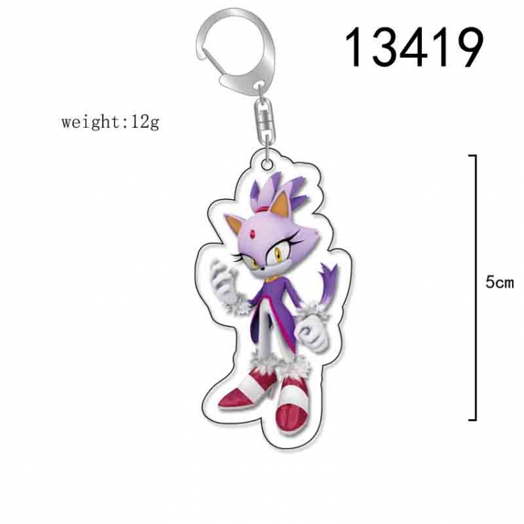 Sonic The Hedgehog Anime Acrylic Keychain Charm price for 5 pcs 13419