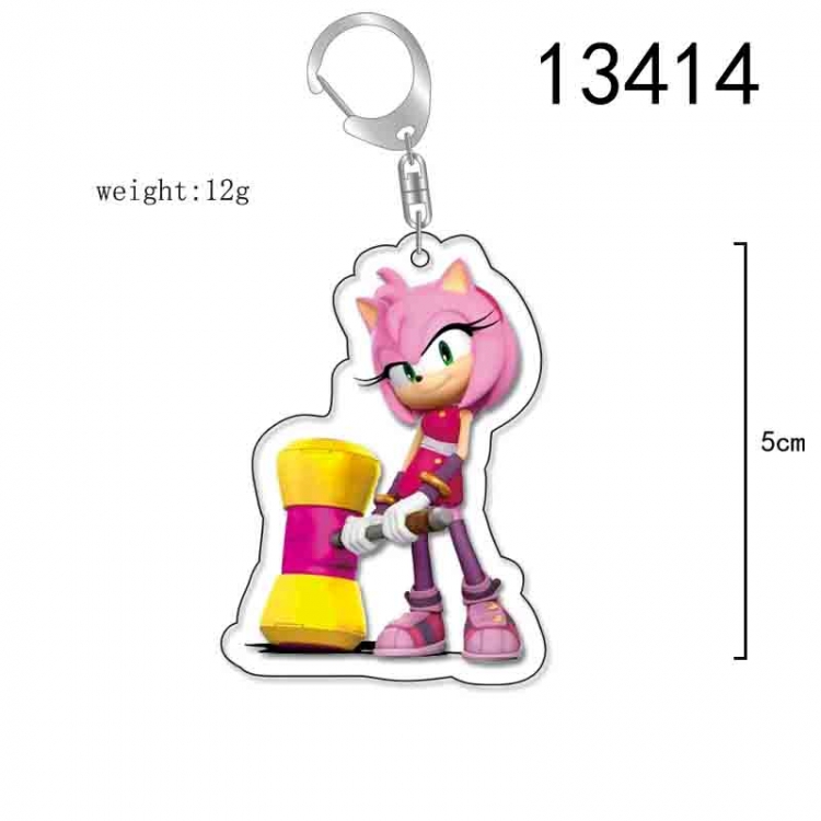 Sonic The Hedgehog Anime Acrylic Keychain Charm price for 5 pcs 13414