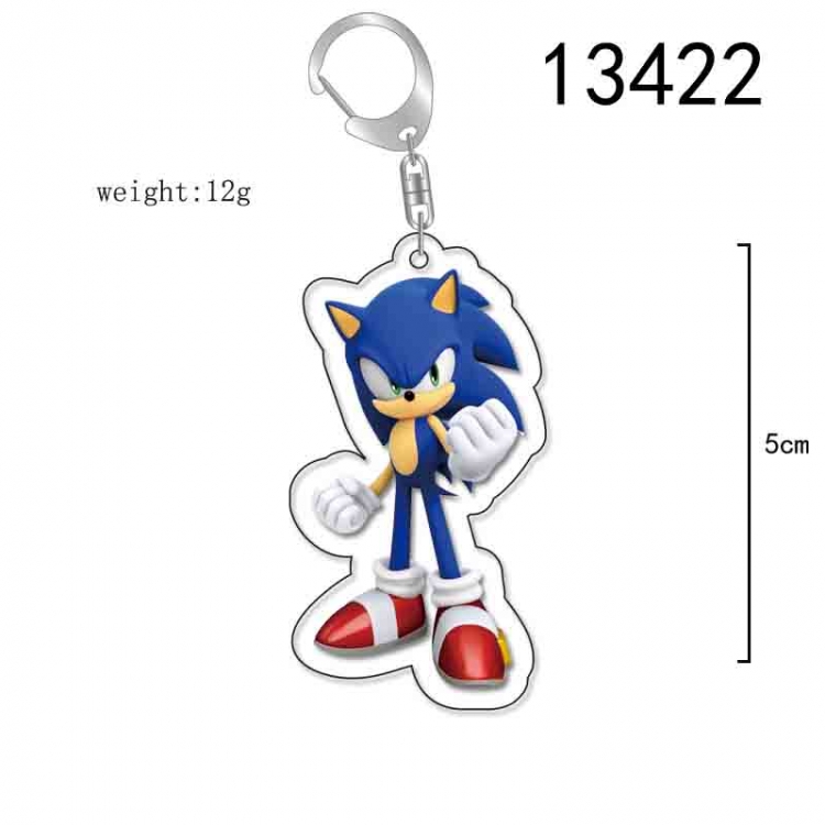Sonic The Hedgehog Anime Acrylic Keychain Charm price for 5 pcs 13422