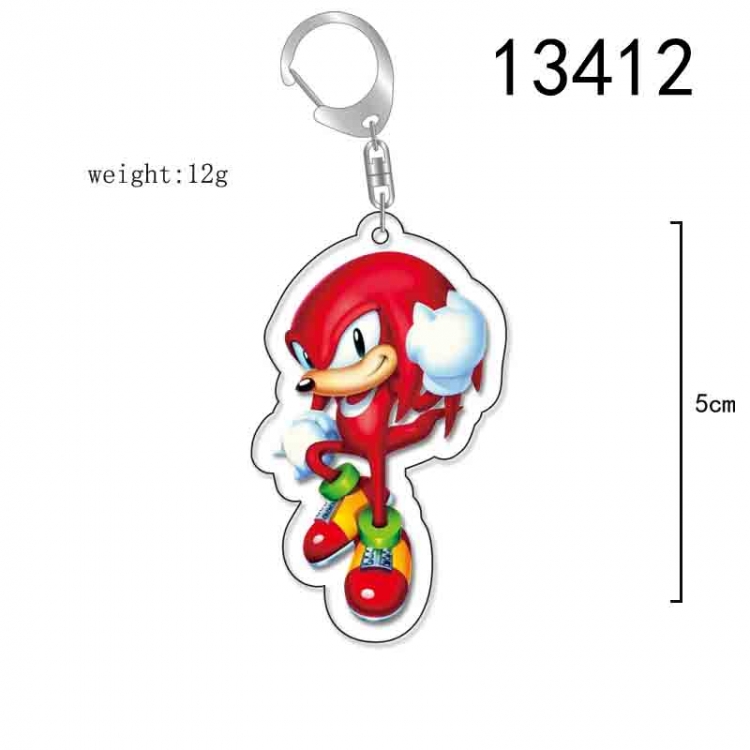 Sonic The Hedgehog Anime Acrylic Keychain Charm price for 5 pcs 13412