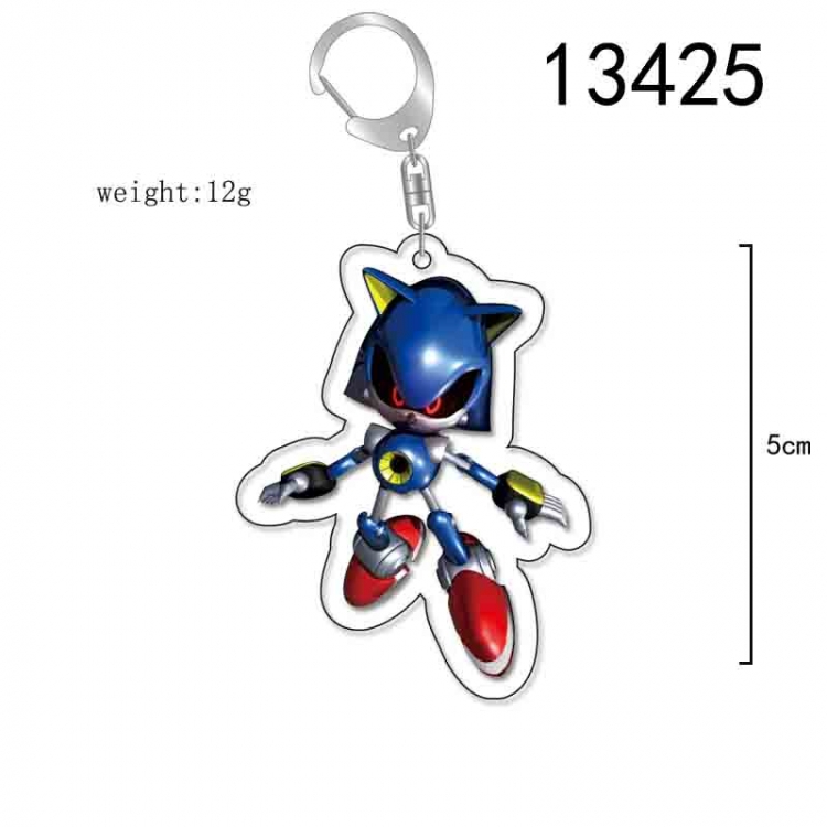 Sonic The Hedgehog Anime Acrylic Keychain Charm price for 5 pcs 13425