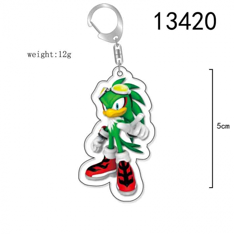 Sonic The Hedgehog Anime Acrylic Keychain Charm price for 5 pcs 13420