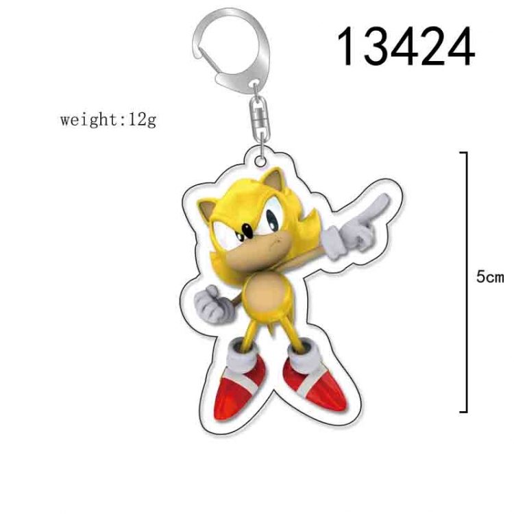 Sonic The Hedgehog Anime Acrylic Keychain Charm price for 5 pcs 13424