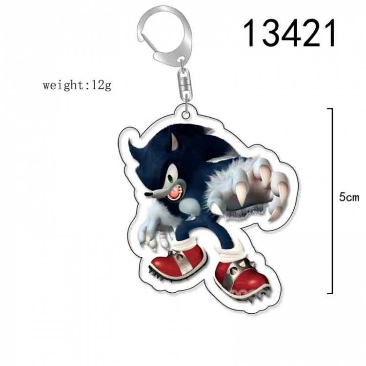 Sonic The Hedgehog Anime Acrylic Keychain Charm price for 5 pcs 13421