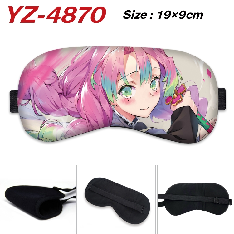 Demon Slayer Kimets animation ice cotton eye mask without ice bag price for 5 pcs  YZ-4870