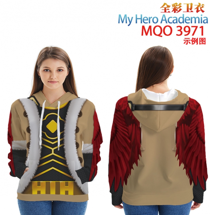 My Hero Academia Long sleeved hooded full-color patch pocket sweater from XXS to 4XL  MQO 3971