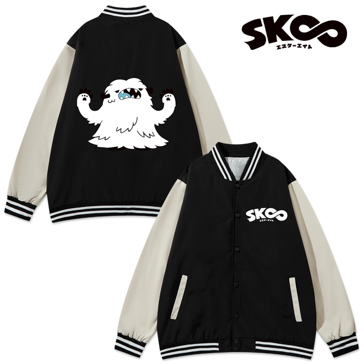 SK∞ Anime color blocking button top coat from M to 3XL