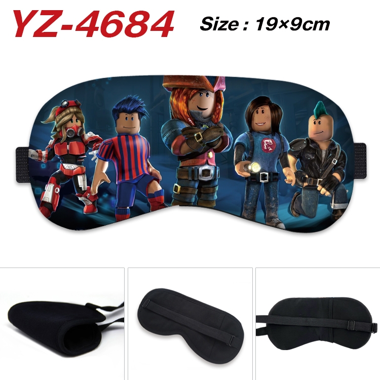 Robllox animation ice cotton eye mask without ice bag price for 5 pcs YZ-4684