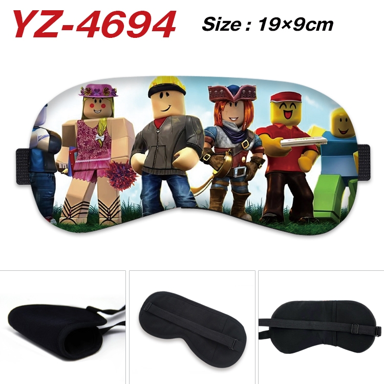 Robllox animation ice cotton eye mask without ice bag price for 5 pcs YZ-4694