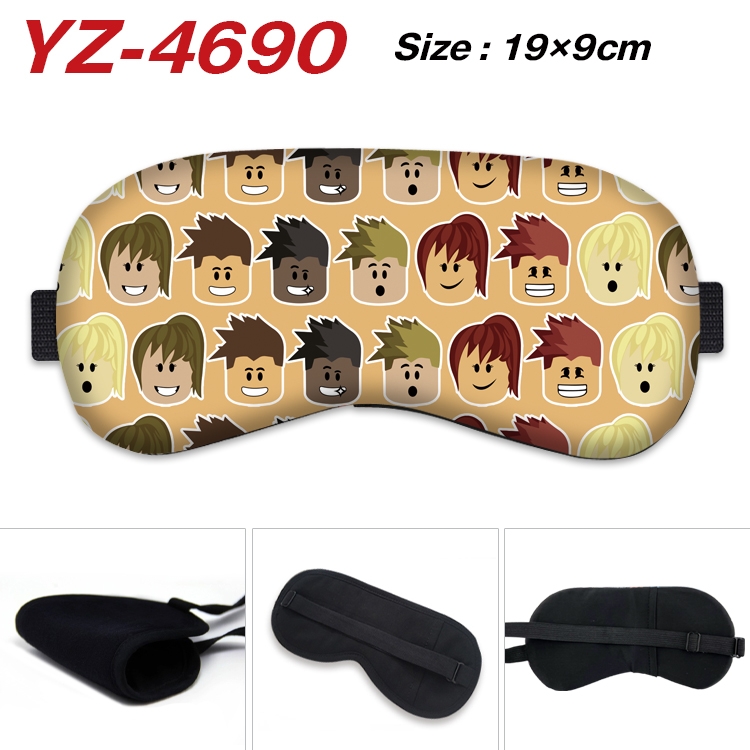 Robllox animation ice cotton eye mask without ice bag price for 5 pcs  YZ-4690