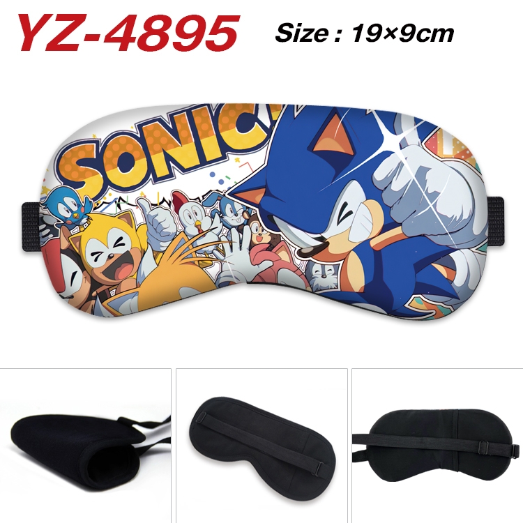 Sonic The Hedgehog animation ice cotton eye mask without ice bag price for 5 pcs YZ-4895