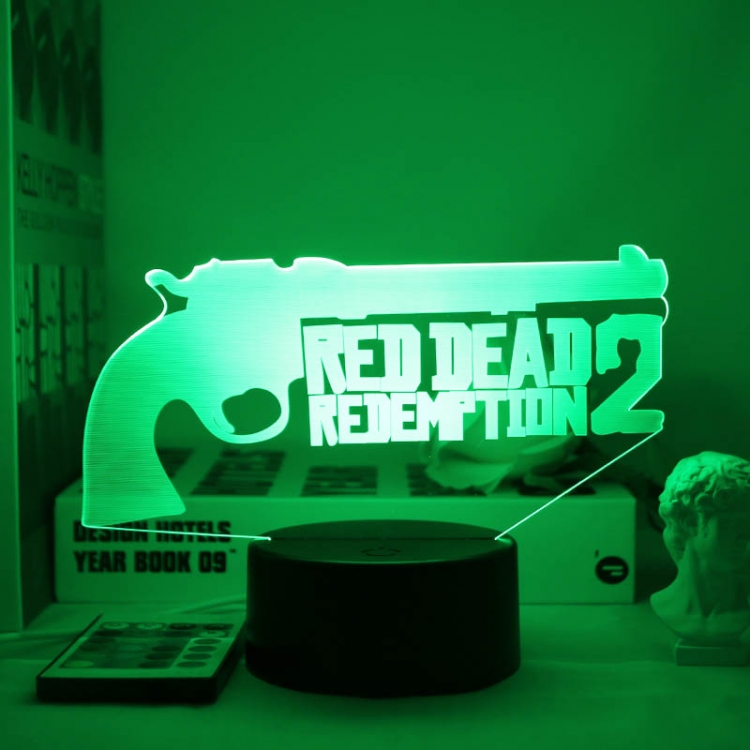 Brawl Stars European 3D night light USB touch switch colorful acrylic table lamp BLACK BASE 2822