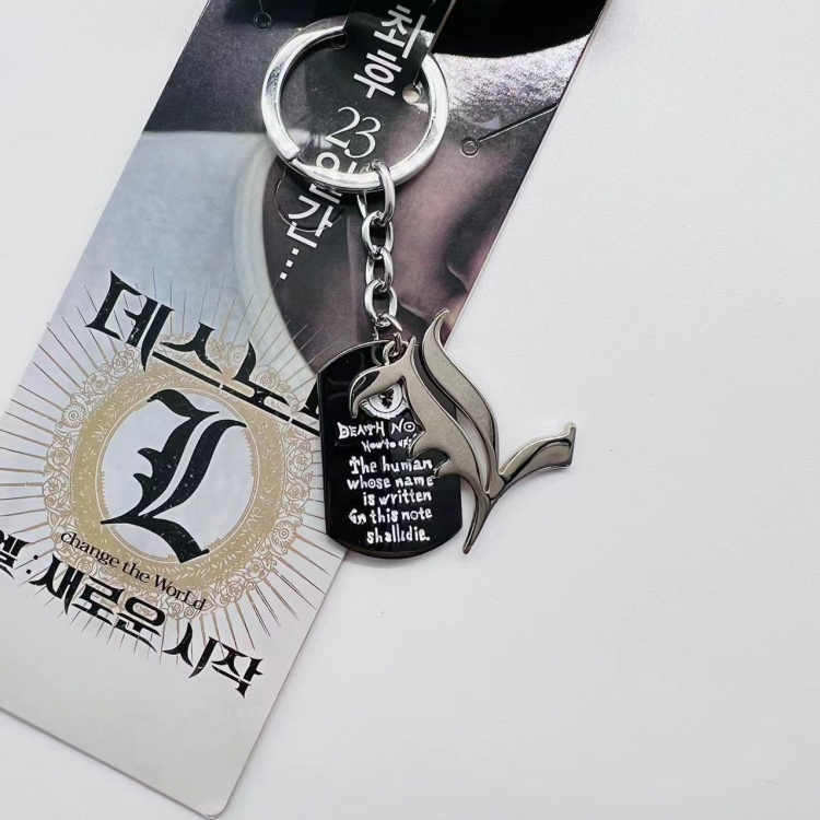 Death note Animation peripheral metal 2 pendant keychain price for 5 pcs 744