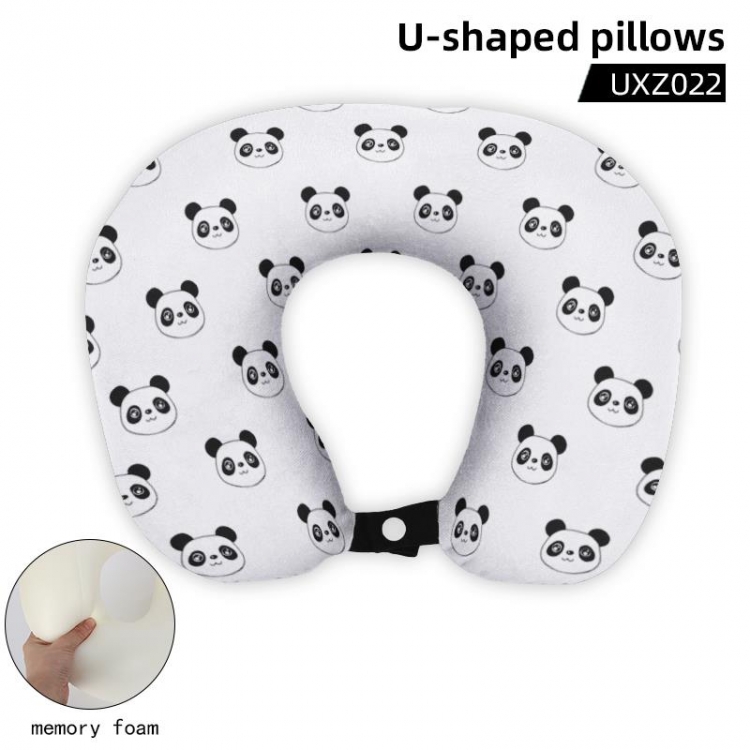 Panda Personalized memory cotton core U-shaped pillow supports customized drawing UXZ022 