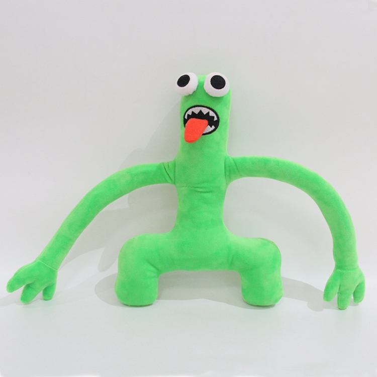 rainbow friends Green tongue monster plush toy 28X20X4CM