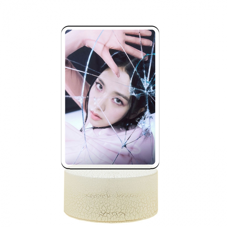 BLACKPINK Acrylic night light 16 kinds of color changing USB interface box 14X7X4CM white base