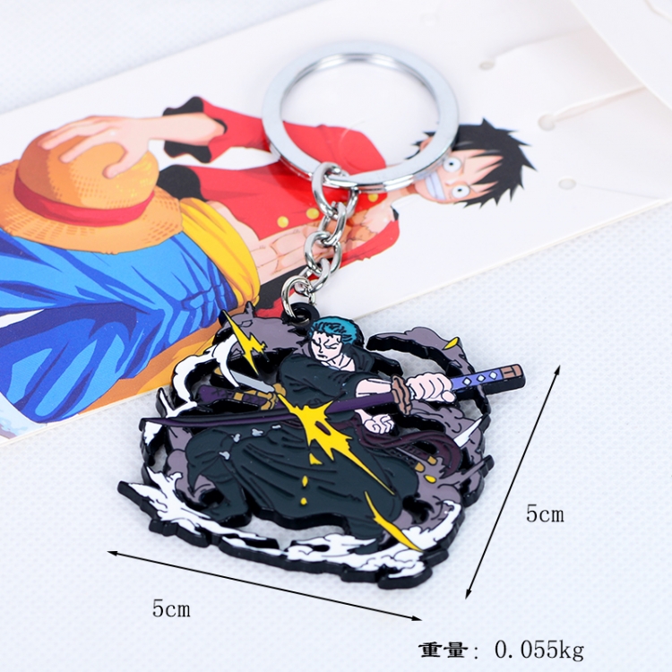  One Piece Animation peripheral stereo key chain pendant