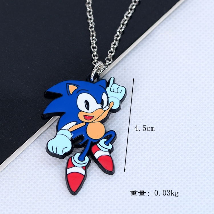 Sonic The Hedgehog Anime cartoon metal necklace pendant  price for 5 pcs