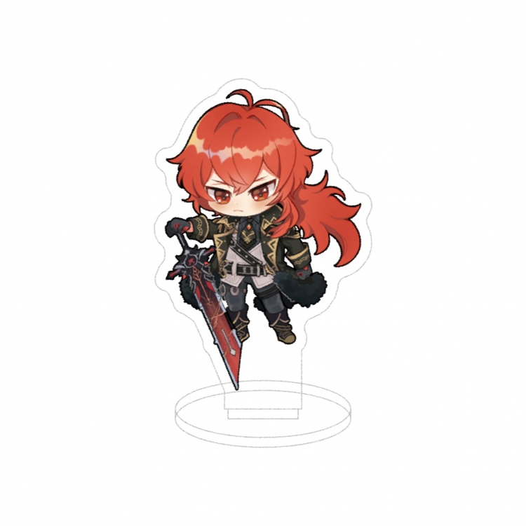 Genshin Impact Anime characters acrylic Standing Plates Keychain 10cm