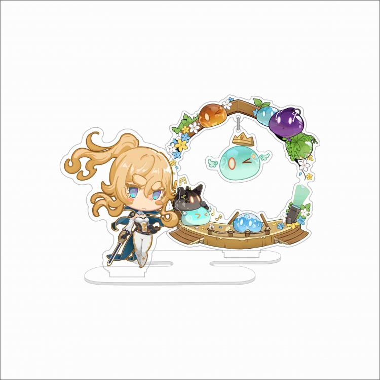 Genshin Impact anime acrylic hanging Standing Plates Keychain 10CM 35G price for 2 pcs