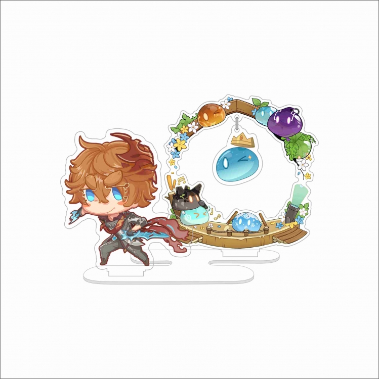 Genshin Impact anime acrylic hanging Standing Plates Keychain 10CM 35G price for 2 pcs
