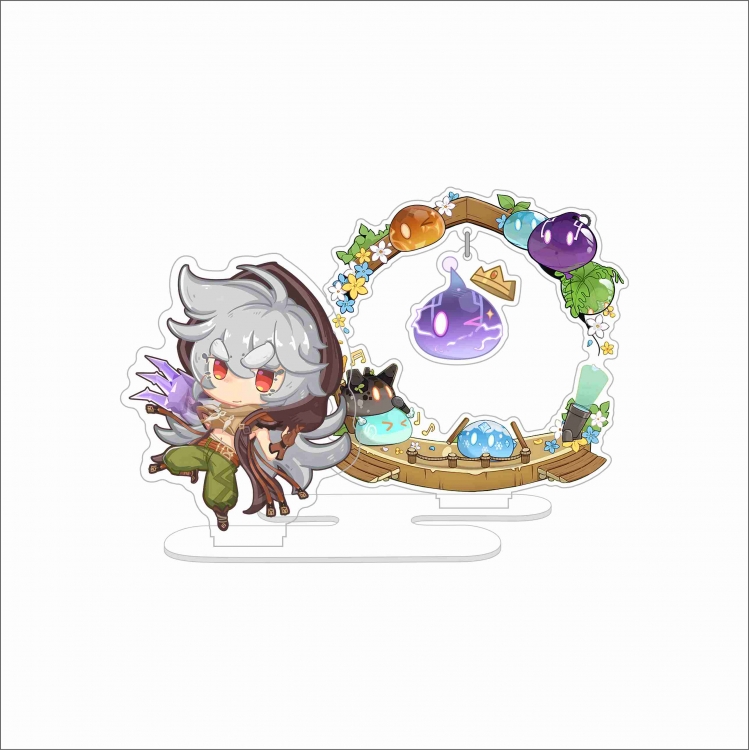 Genshin Impact anime acrylic hanging Standing Plates Keychain 10CM 35G price for 2 pcs