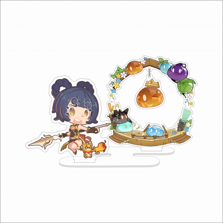 Genshin Impact anime acrylic hanging Standing Plates Keychain 10CM 35G price for 2 pcs