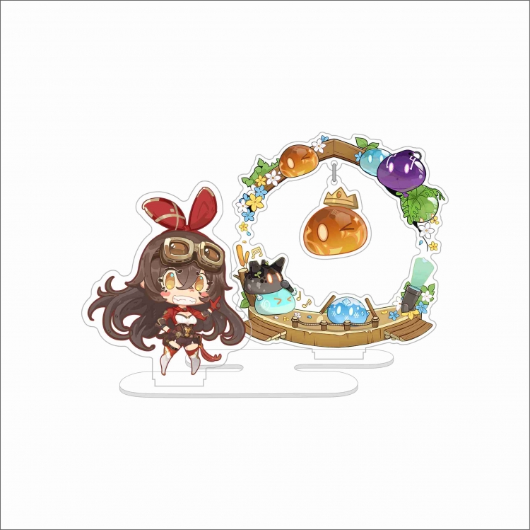 Genshin Impact anime acrylic hanging Standing Plates Keychain 10CM 35G price for 2 pcs